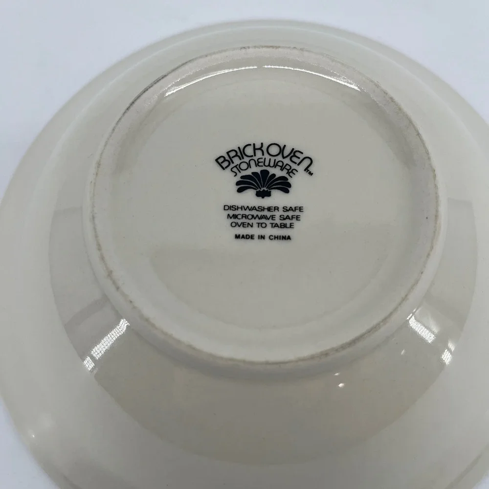 Vintage Brick Oven Stoneware Aunt Rhody Goose Cereal Bowls Set of 3 Cottagecore